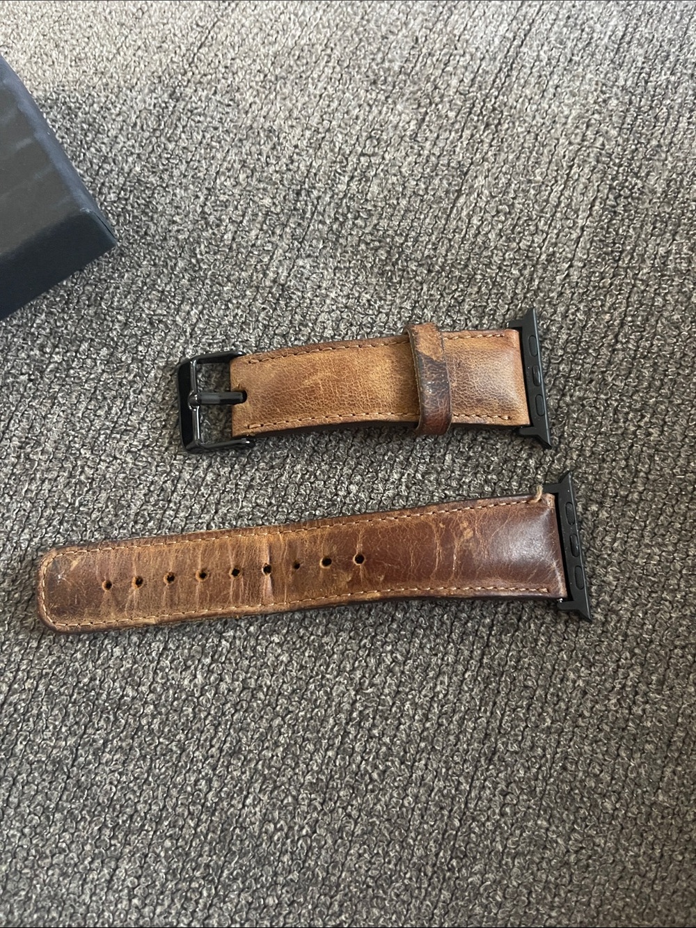 Brown Leather Watch Band for Apple Watch